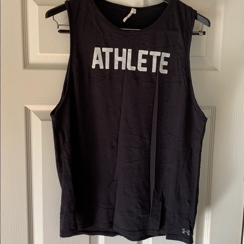 Women’s Large Under Armour Workout Tee - ATHLETE